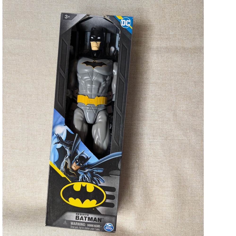 Spin Master Batman Action Figure 12in Grey Black NWT DC Comics Rebirth 20137403